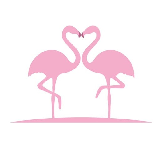Pinkspot flamingo logo